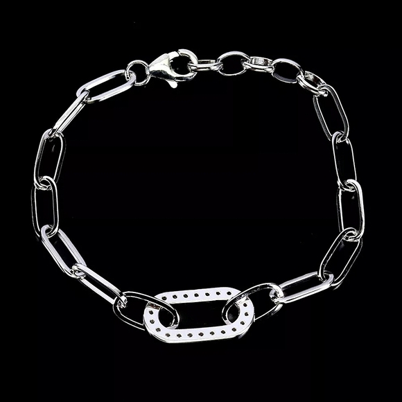 Round Cz 2mm 925 Sterling Silver Jewelry Bracelet 7" - Picture 3 of 3